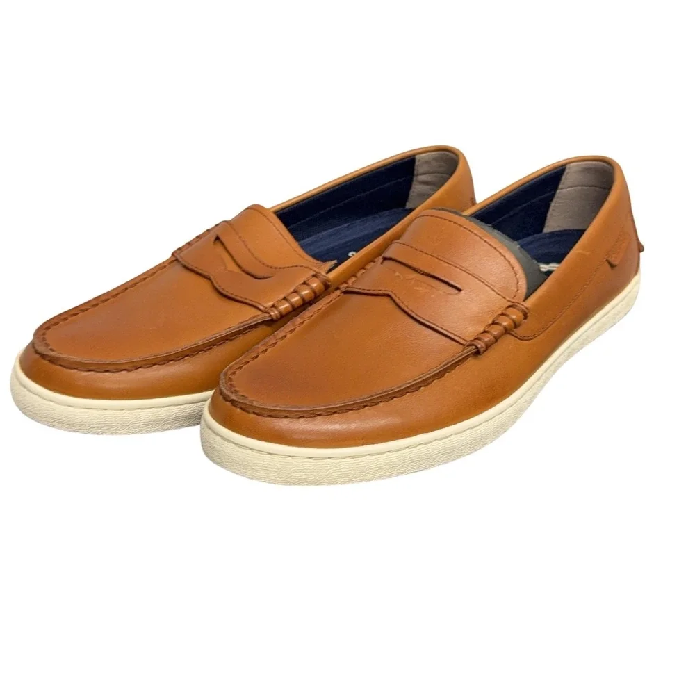 Cole Haan Nantucket Loafer II Shoes Mens Size 8.5 Brown Leather Slip On Casual